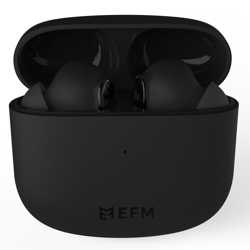 EFM TWS Detroit Earbuds With Wireless Charging - Black