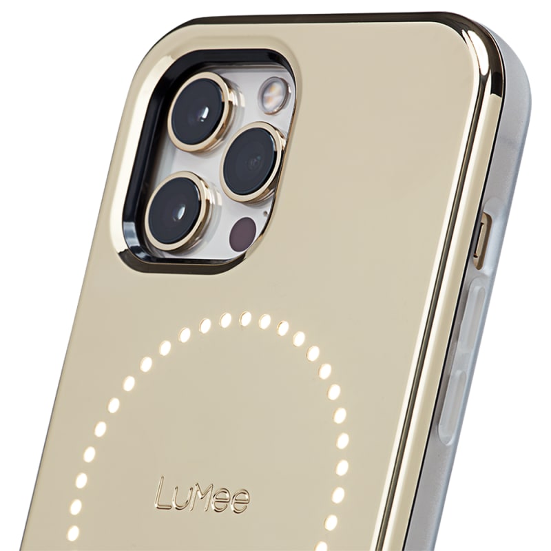 Case-Mate LuMee Halo Case For iPhone 12/12 Pro 6.1 - Gold Mirror w/ Micropel