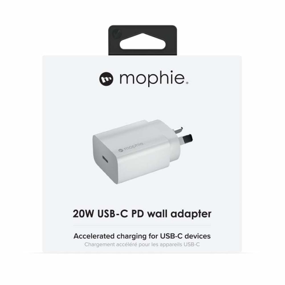 Mophie Power Adapter USB-C 20W PD - White - Accessories