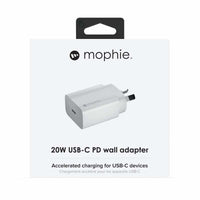 Thumbnail for Mophie Power Adapter USB-C 20W PD - White - Accessories