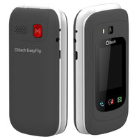 Thumbnail for Olitech Easy Flip 4G Seniors Phone Big Buttons GPS Location - Black/White - Mobiles