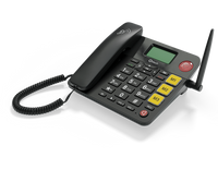 Thumbnail for Olitech EasyTel 4G Seniors Phone Big Buttons Landline Homephone FM-Radio SOS Wifi Hotspot - Black
