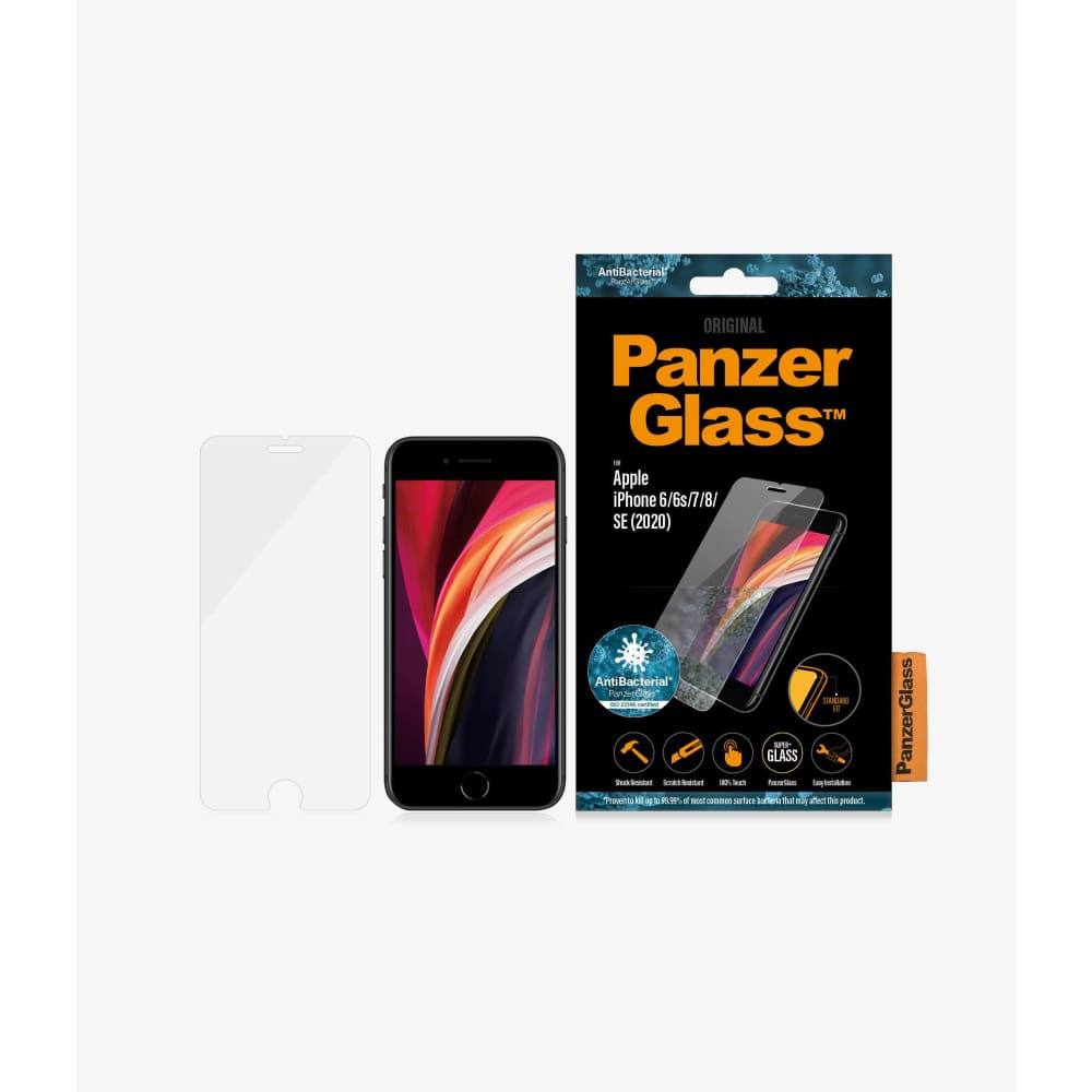 Panzer Glass Screen Protector for iPhone 6/6s/7/8/SE (2020) - Crystal Clear - Accessories