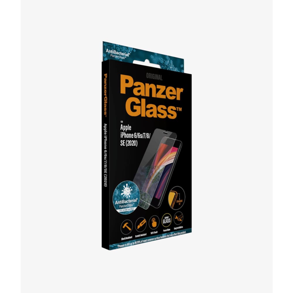 Panzer Glass Screen Protector for iPhone 6/6s/7/8/SE (2020) - Crystal Clear - Accessories