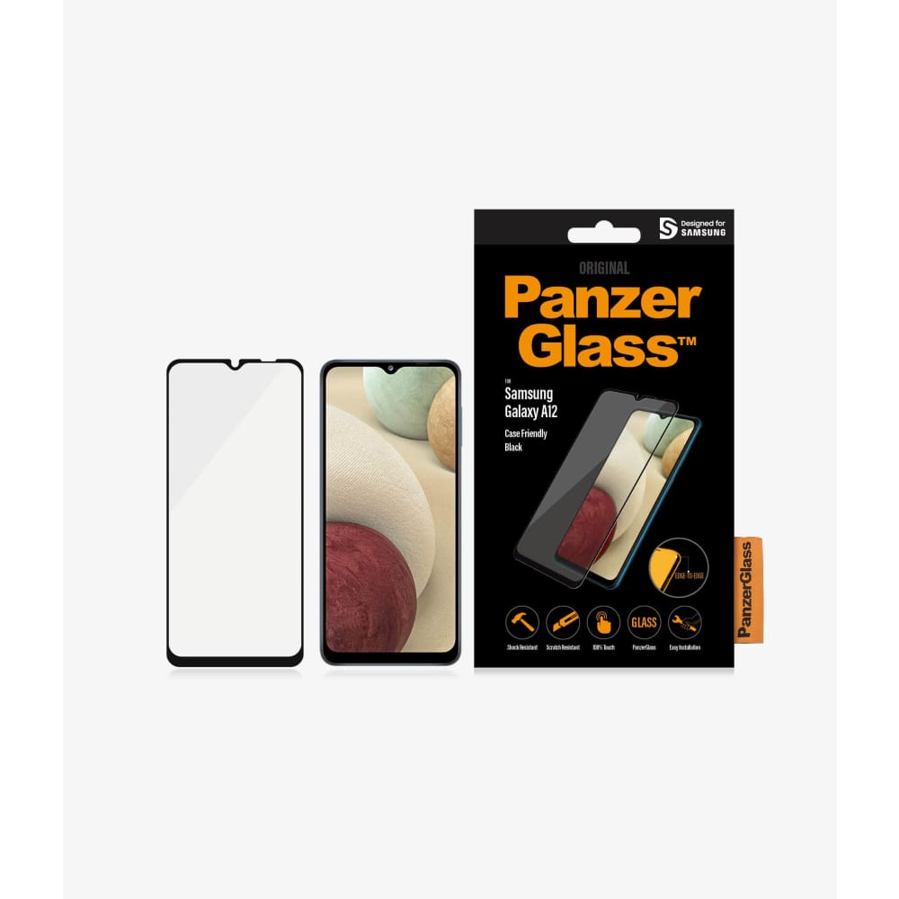 Panzer Glass Screen Protector for Samsung Galaxy A12 - Black - Accessories