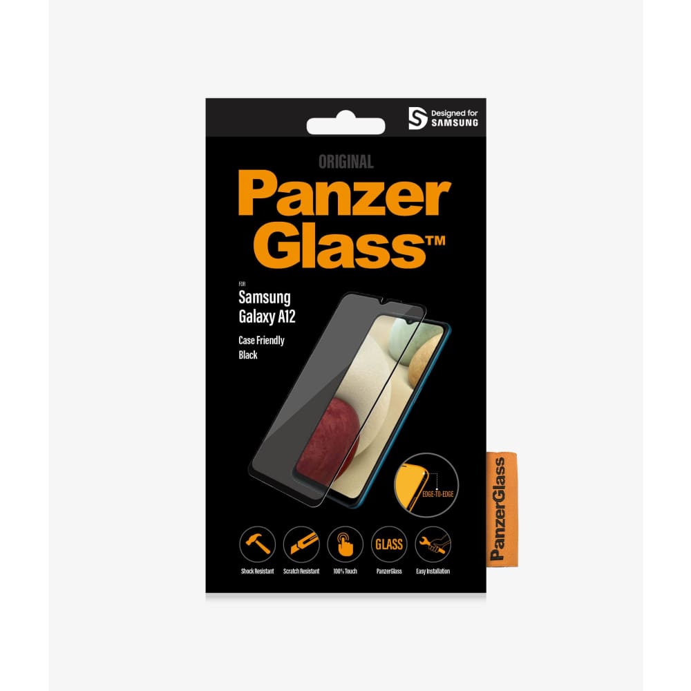 Panzer Glass Screen Protector for Samsung Galaxy A12 - Black - Accessories