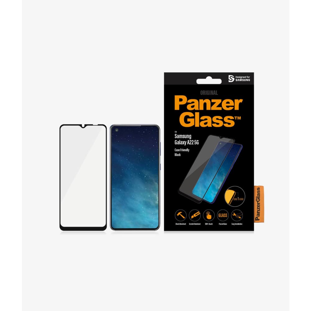 Panzer Glass Screen Protector for Samsung Galaxy A22 5G - Black - Accessories
