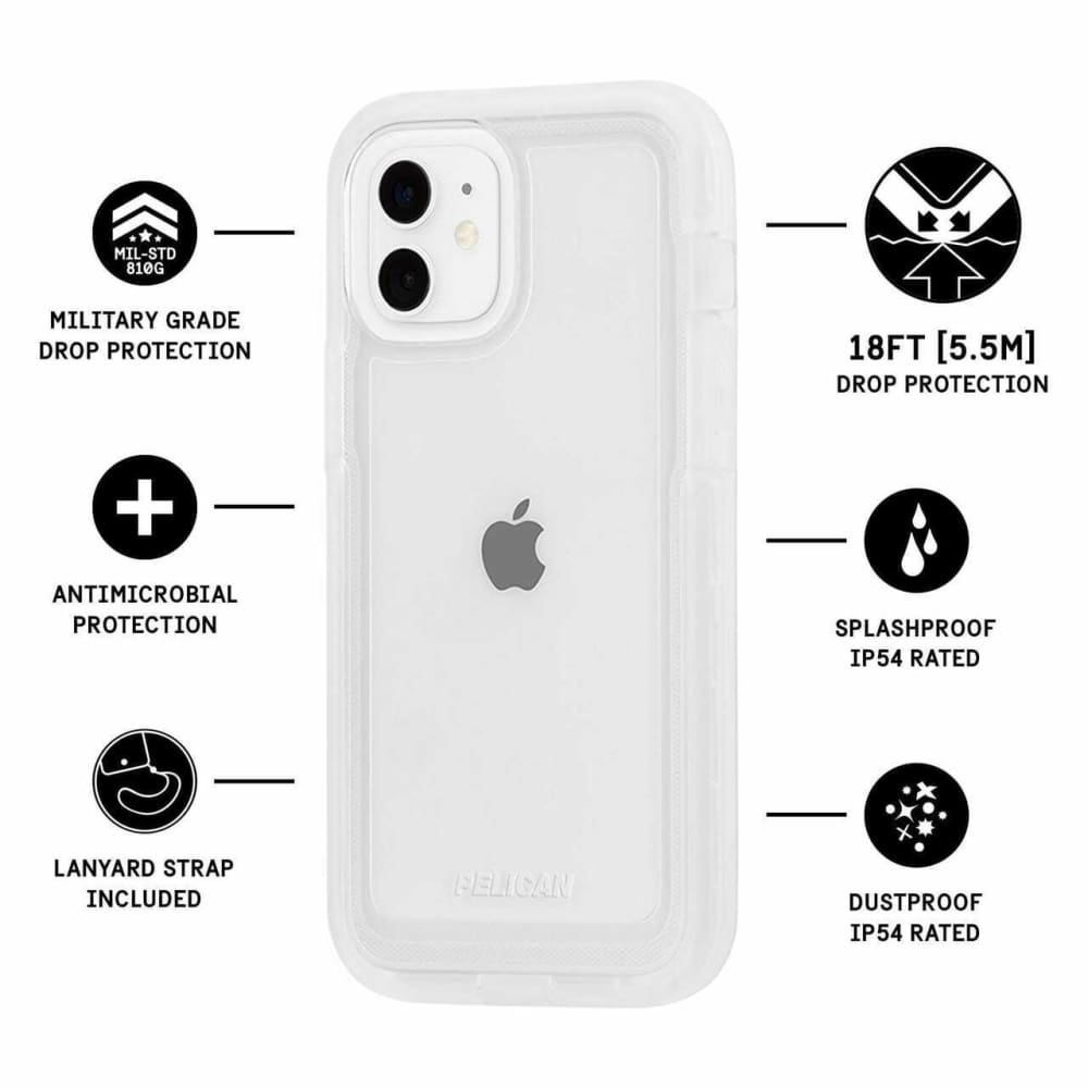 Pelican Marine Active Case for Apple Iphone 13 - Clear - Accessories