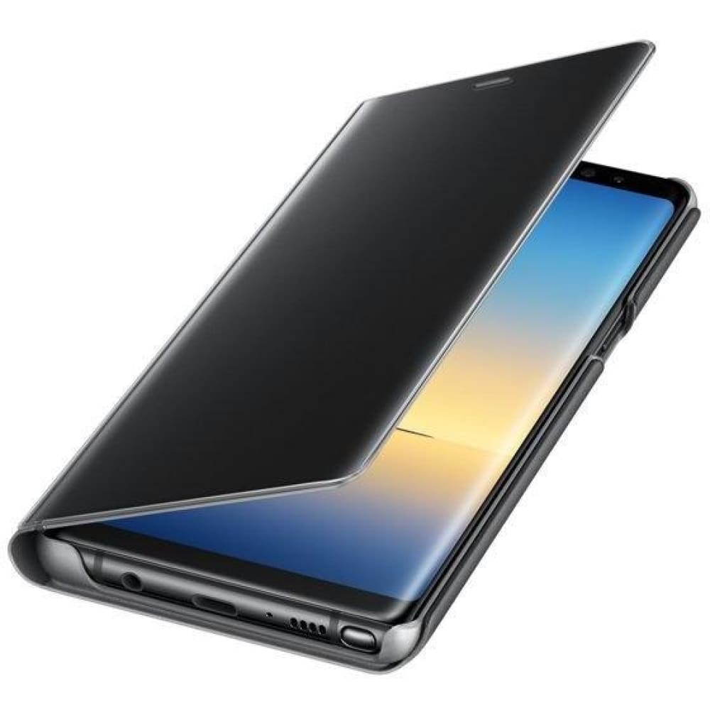 Samsung Clear View Standing Cover suits Galaxy Note 8 - Black - Accessories