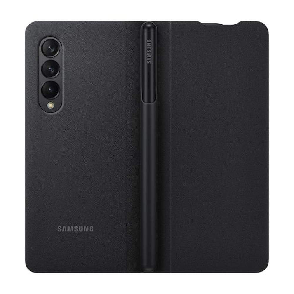 Samsung Flip Cover with S-Pen for Galaxy Fold 3 - Black - Accessories