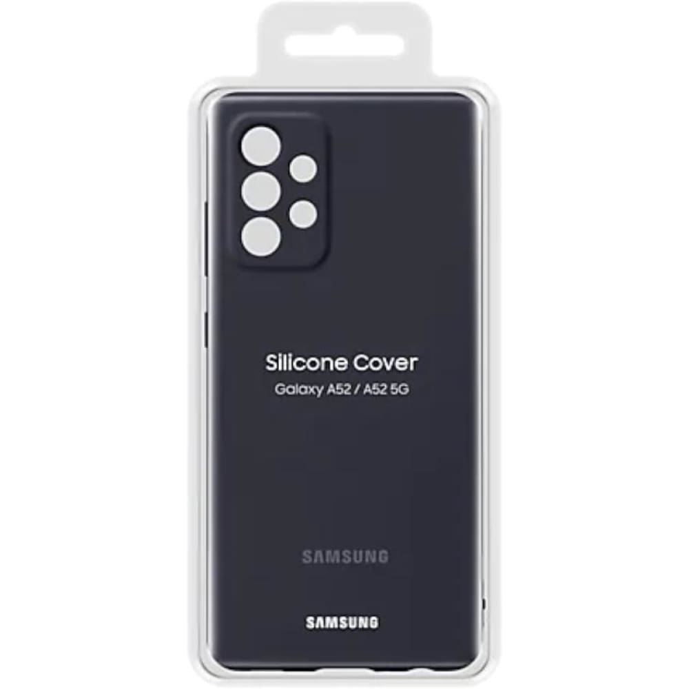 Samsung Galaxy A52 Silicone Cover - Black - Accessories
