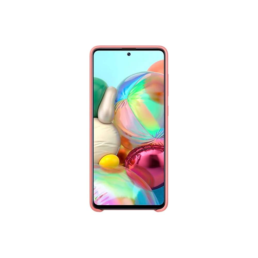 Samsung Galaxy A71 Silicone Cover - Pink - Accessories