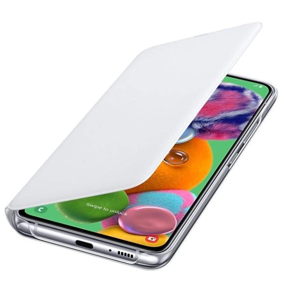 Samsung Galaxy A90 5G Wallet Cover - White - Accessories