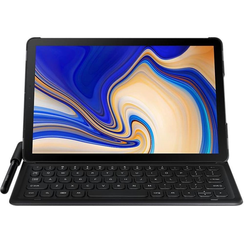 Samsung Galaxy Tab S4 10.5 Keyboard Cover Case - Black (includes Pen Holder) - Accessories