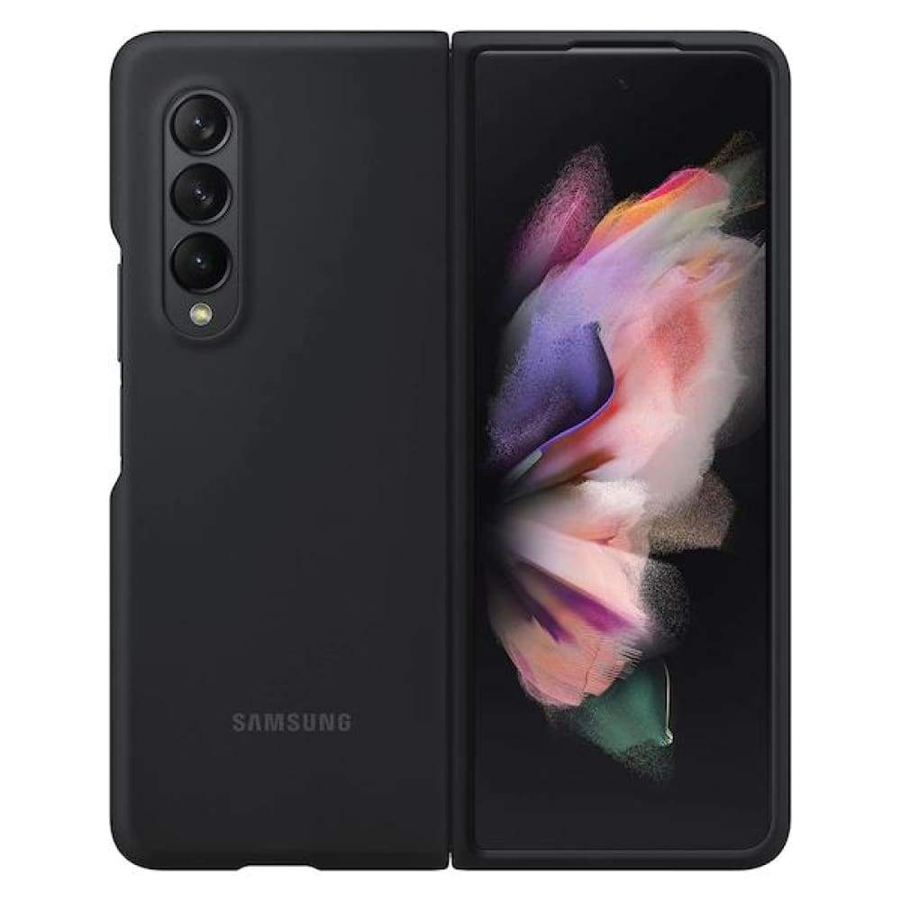 Samsung Silicone Cover for Galaxy Fold 3 - Black - Accessories