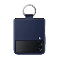 Thumbnail for Samsung Silicone Cover With Ring for Galaxy Flip 3 - Navy - Accessories
