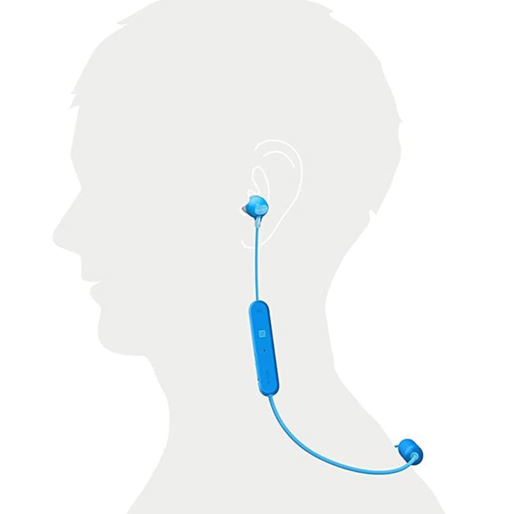 Sony Bluetooth Sports Headphone WI-C300 - Blue - Accessories