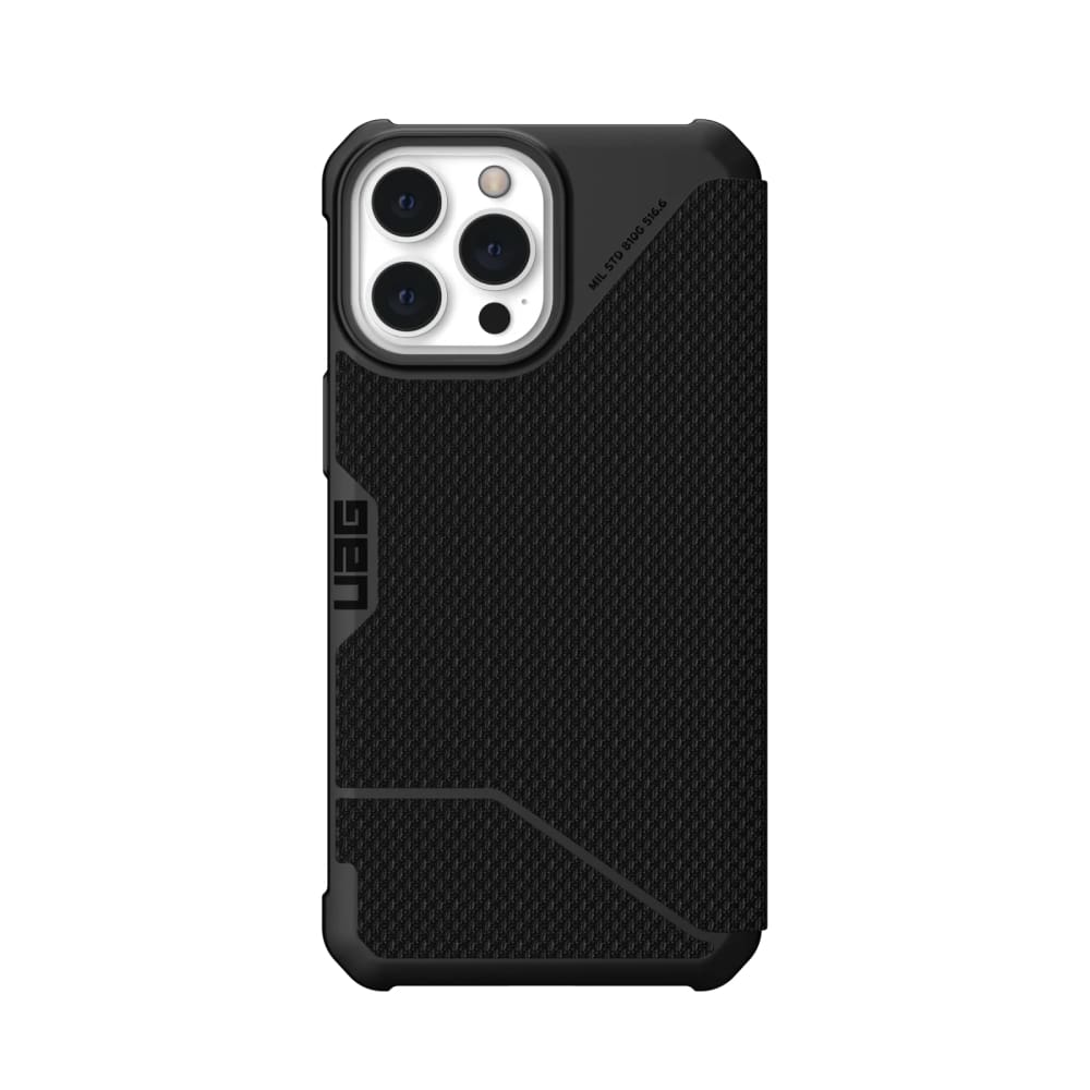 UAG Metropolis Folio 5G Case for iPhone 13 Pro Max - Kevlar Black - Accessories