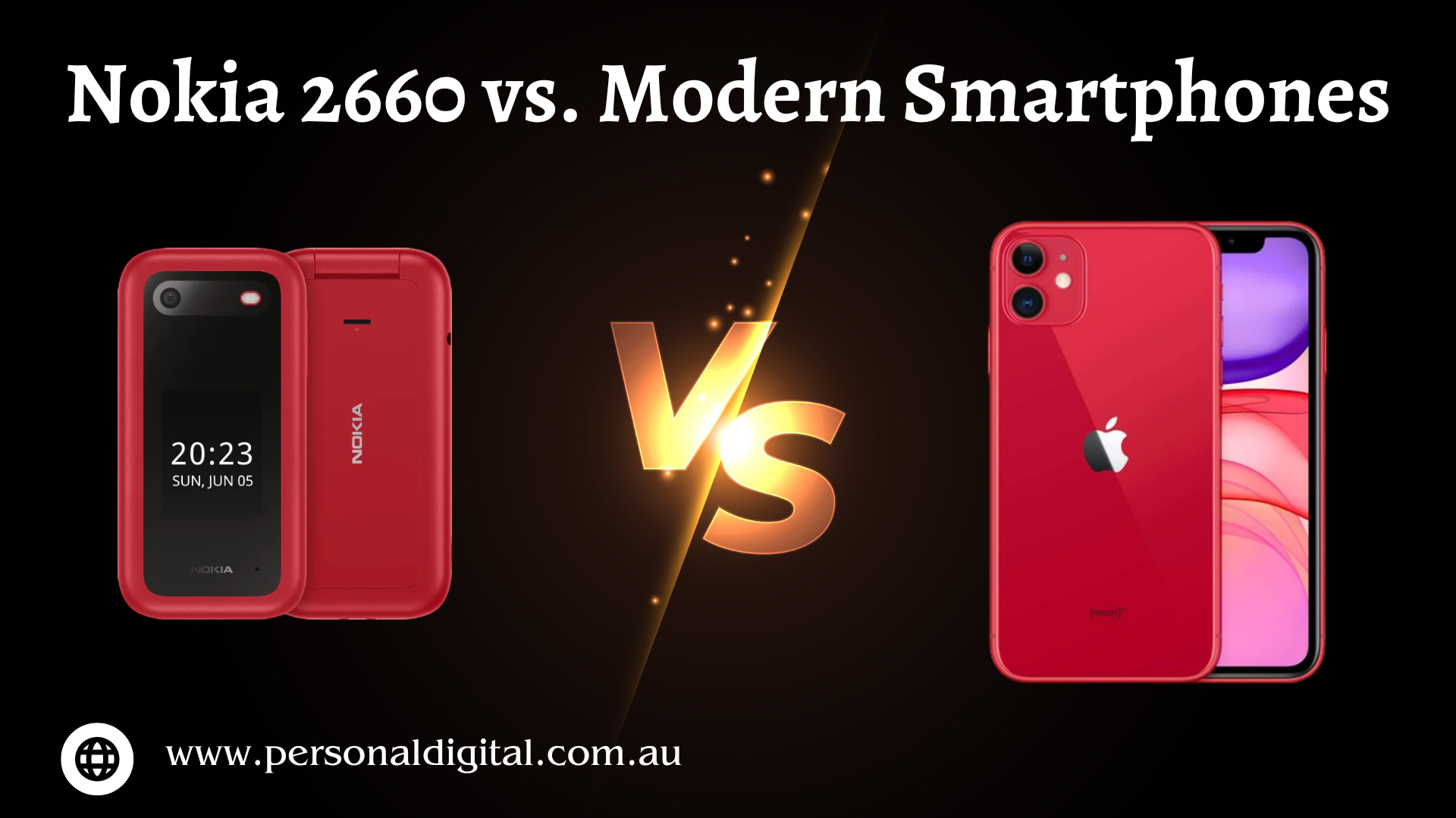 Nokia 2660 vs. Modern Smartphones