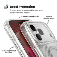 Thumbnail for Speck Presidio Clear Grip for iPhone 17 Pro Max - Clear/Silver