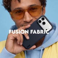 CARE by PanzerGlass Fusion Fabric MagSafe Case for iPhone 18 Pro, 17 Pro - Blue