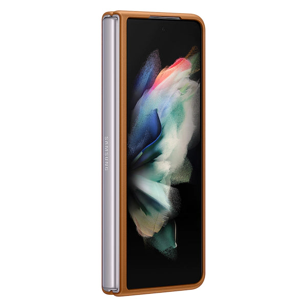 Samsung Leather Cover for Galaxy Fold3 - Camel