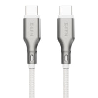 Thumbnail for EFM USB-C to USB-C Essential Power Cable with Aramid Fibre Reinforcement 1M - White