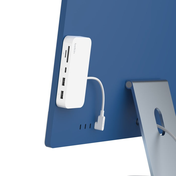 Belkin Connect USB- C 6in1 Multiport Hub with Mount - White
