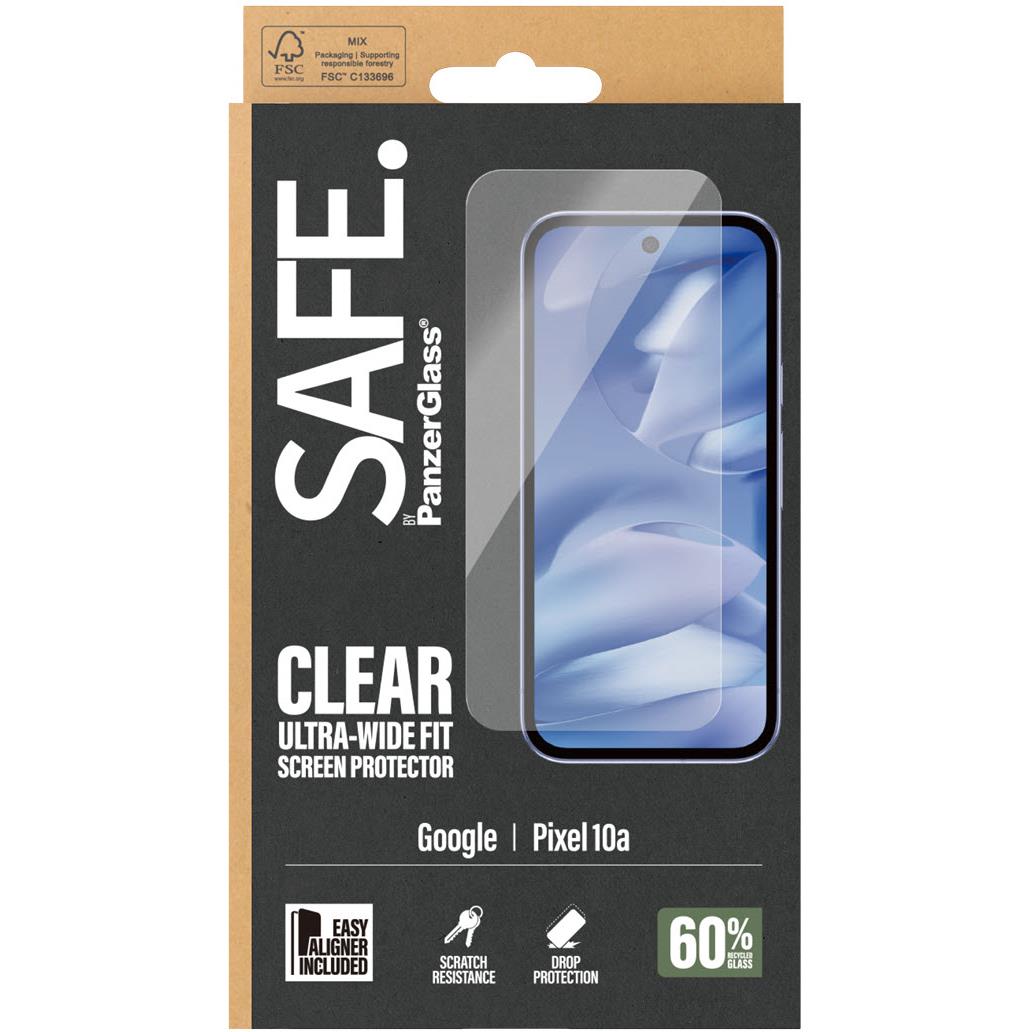 PanzerGlass Safe Ultra-Wide Fit Screen Protector for Google Pixel 10a