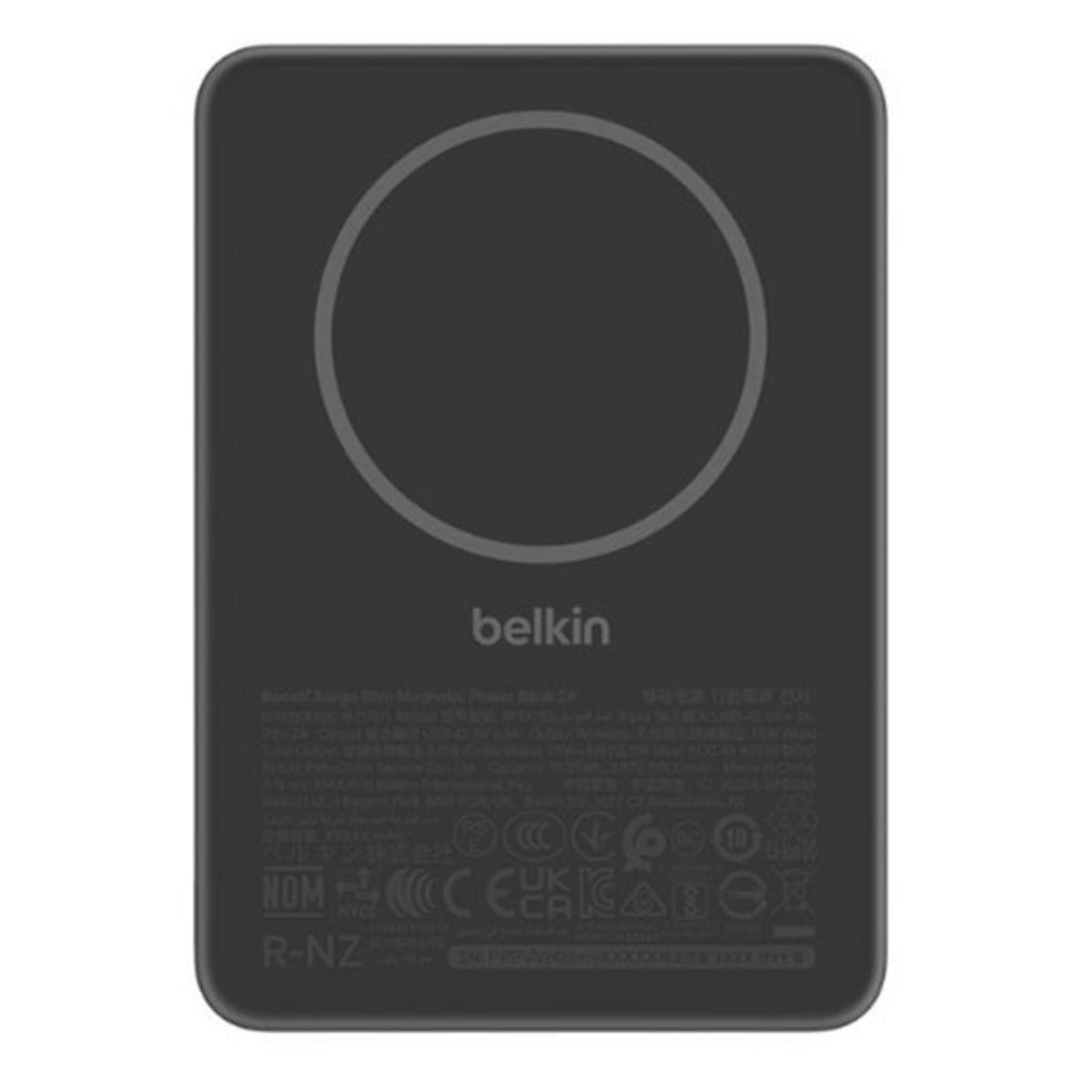 Belkin BoostCharge Slim Magnetic Power Bank 5K - Black