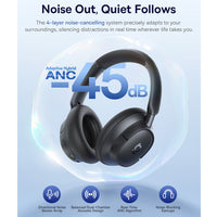 Thumbnail for Baseus BH1 NC Noise Cancelling WireLess Headphones - Black
