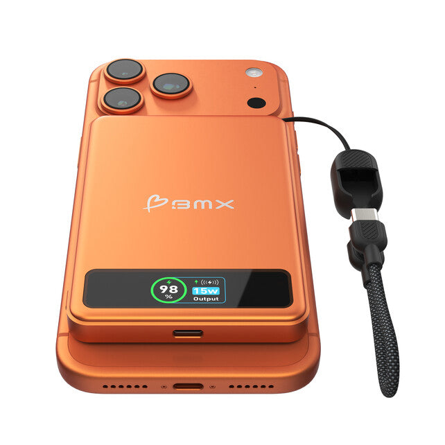 BMX SolidSafe 5000mAh Solid-State Magnetic Power Bank - Orange