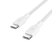 Thumbnail for Belkin BoostCharge Braided USB-C to USB-C Cable (2m/6.6ft) - White