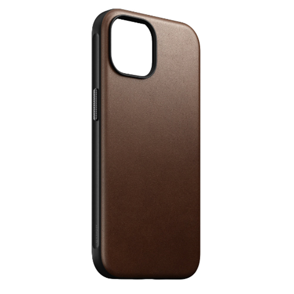 NOMAD Leather Case for iPhone 17e/16e/15/14 - Brown NMD