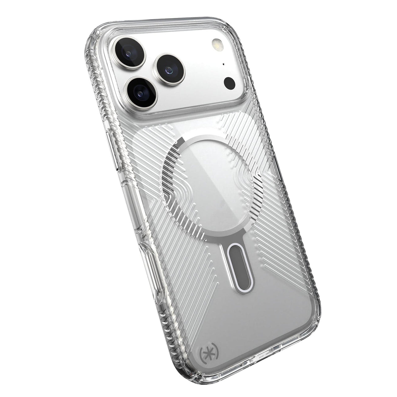 Speck Presidio Clear Grip for iPhone 17 Pro Max - Clear/Silver