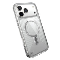 Thumbnail for Speck Presidio Clear Grip for iPhone 17 Pro Max - Clear/Silver
