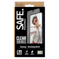 Thumbnail for PanzerGlass Safe UltraWideFit Screen Protector for Samsung A37 - Clear