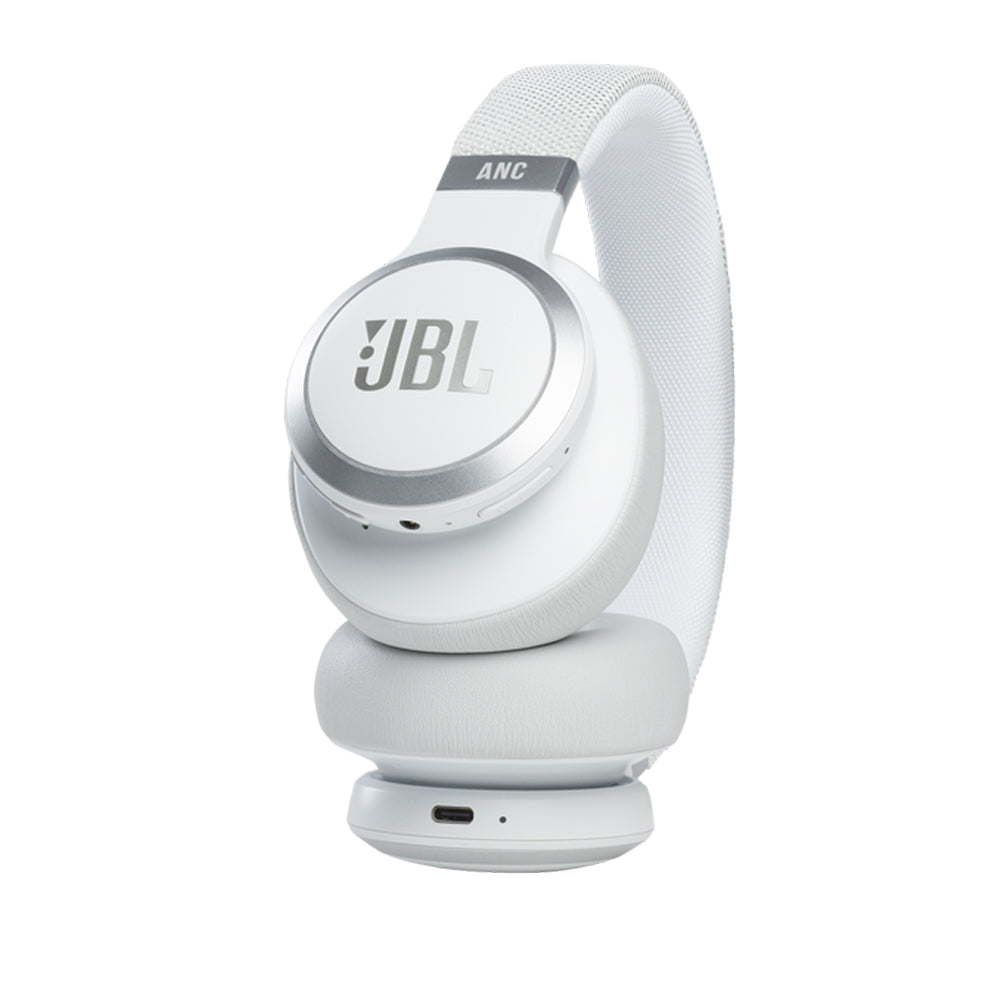 JBL Live 660NC Noise Cancelling Wireless Over-Ear Headphone - White