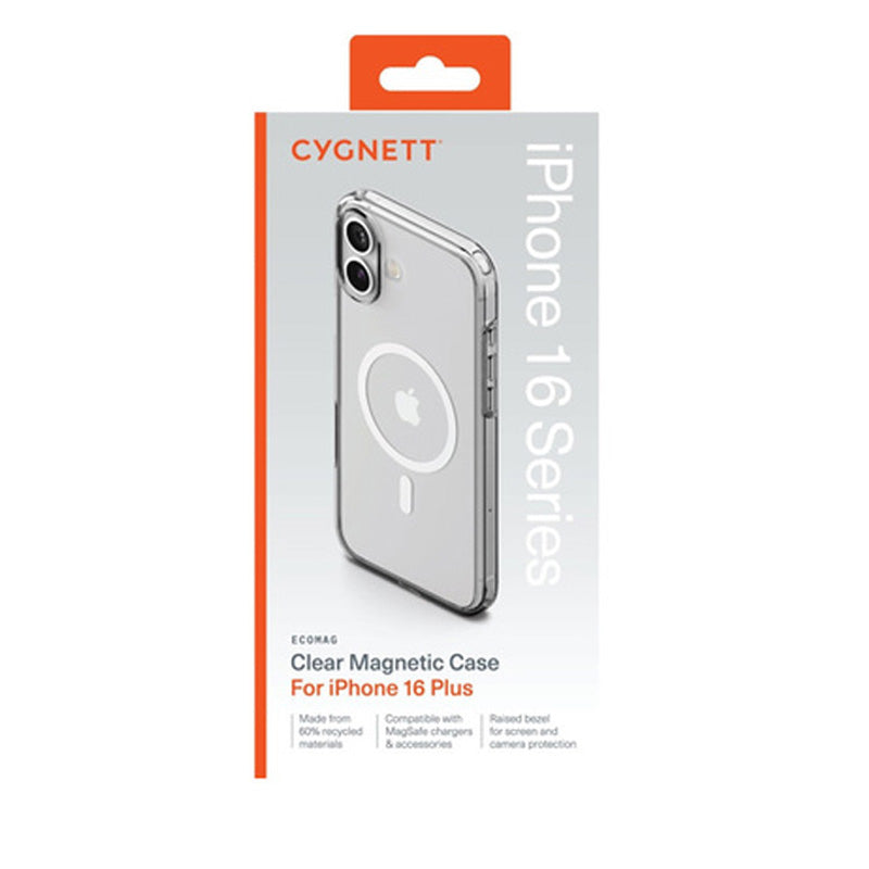 Cygnett EcoMag Case for iPhone 16 Plus - Clear