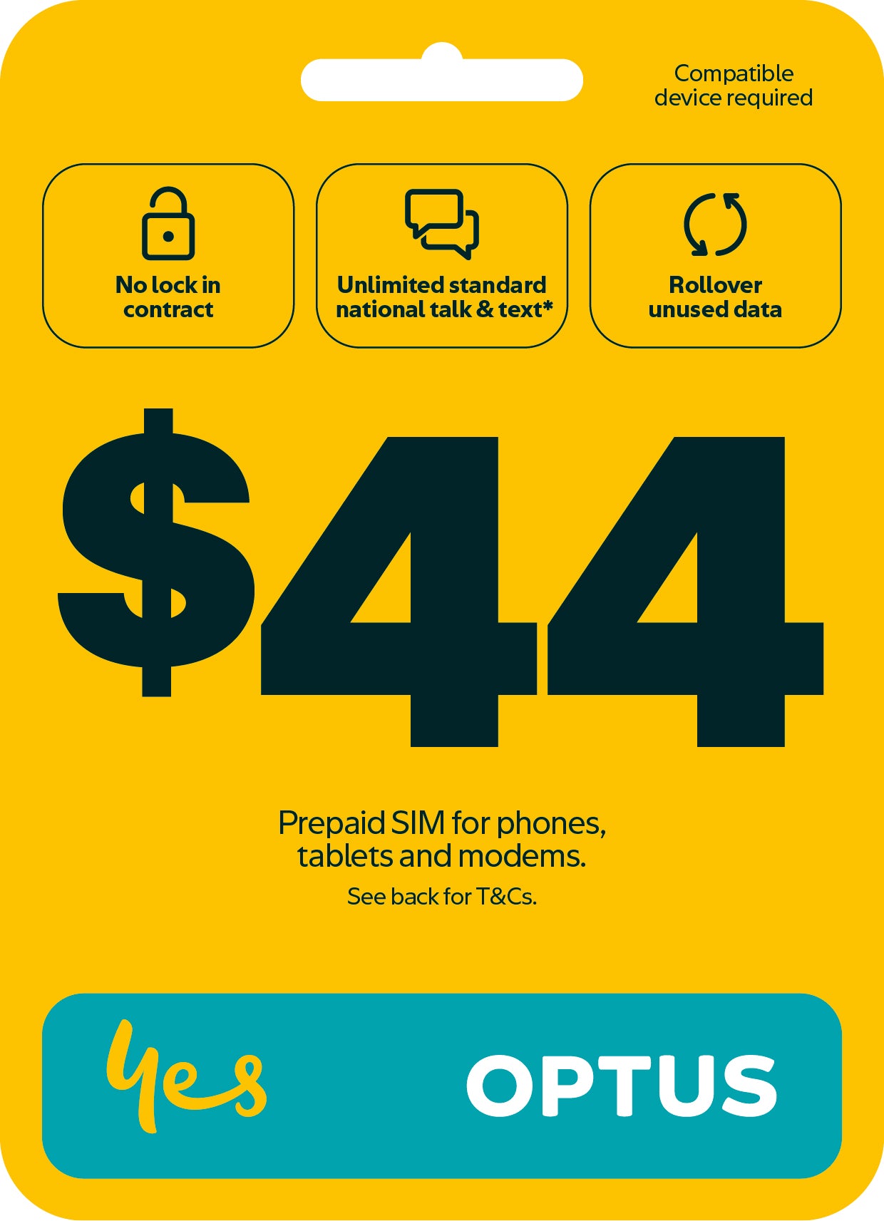 Optus $39 Prepaid Sim Card Starter Kit Pack