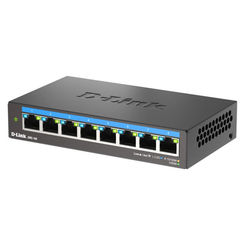 D-LINK 8-Port Multi-Gigabit Desktop Switch - Black