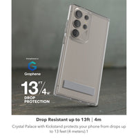 Thumbnail for ZAGG Crystal Palace Samsung Galaxy S24 Ultra Case with Kickstand - Clear