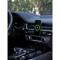 Thumbnail for Belkin BoostCharge 10W Magnetic Wireless Car Charger Vent Mount - Black