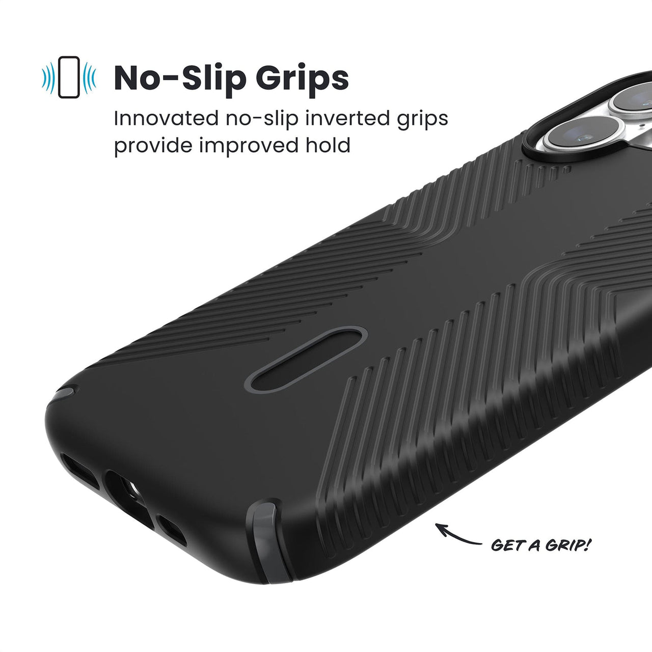 Speck Presidio2 Grip for iPhone 17 - Black/Grey