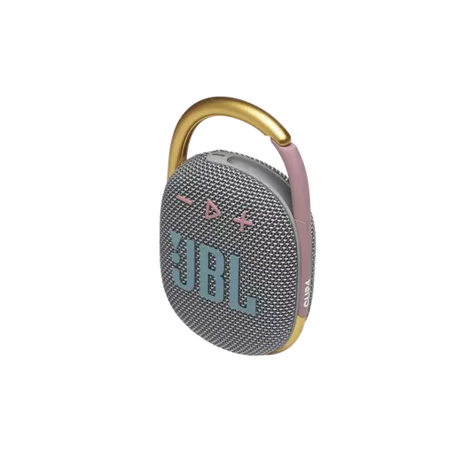 JBL Clip 4 Ultra-portable Waterproof Speaker - Grey/ Pink