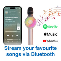 Thumbnail for Laser LED Wireless Karaoke Microphone- Rose Gold