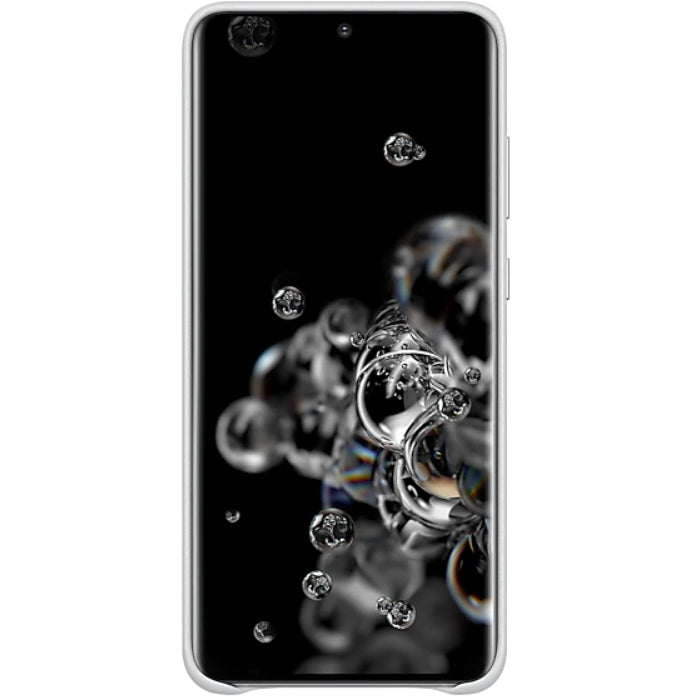 Samsung Galaxy S20 Ultra Leather Cover - Silver