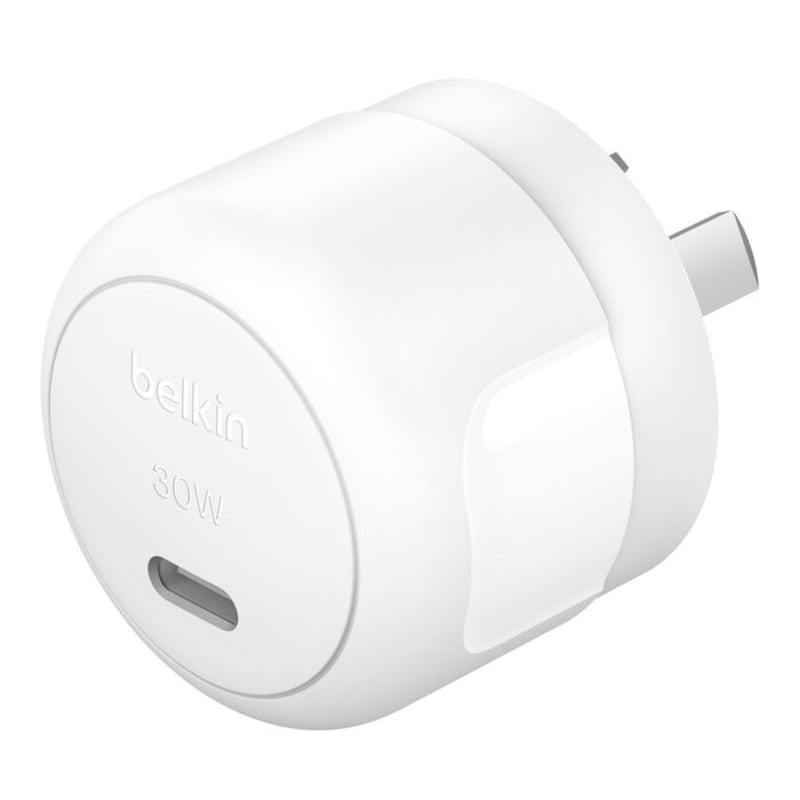 Belkin 30W Boostcharge for Wall Charger with USB-C Output - White
