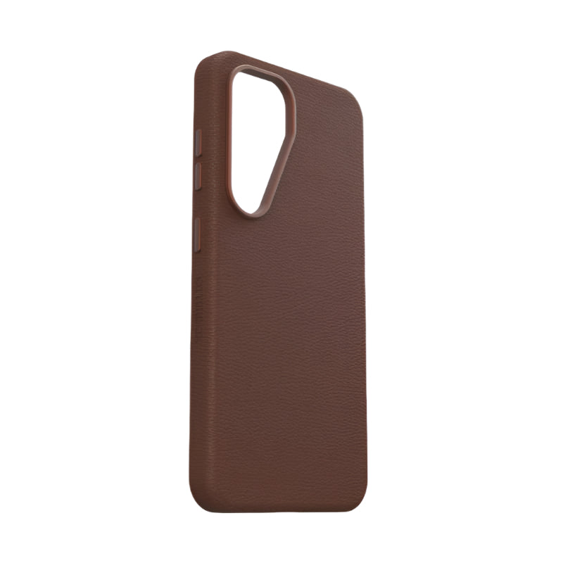 OtterBox Symmetry Cactus Leather Case for Samsung Galaxy S25 - Rich Adobe