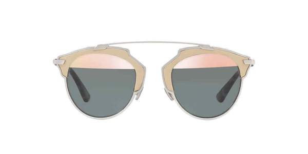 Dior Rose gold/ Grey Round Ladies Sunglasses DIORSOREAL/L P7R/ZJ 48